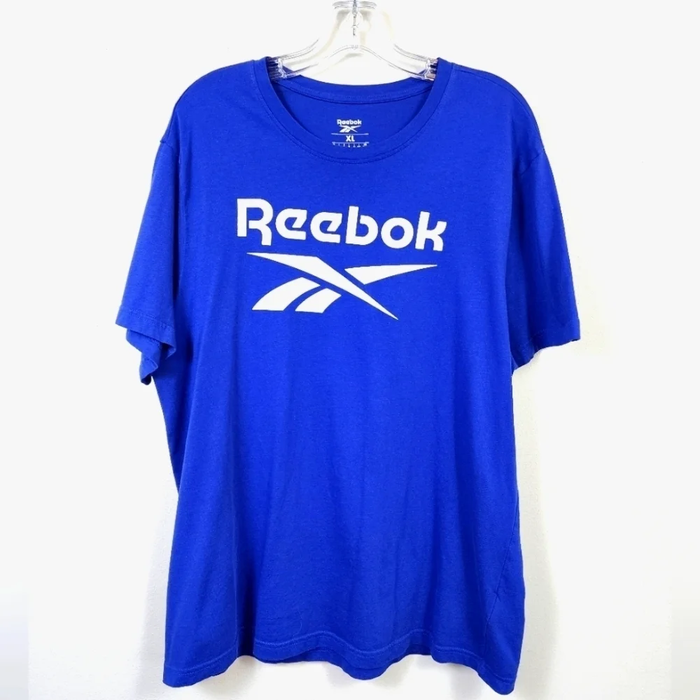 Reebok Men's Blue Graphic Loungewear Classic T-Shirt, sz XL - Picture 1 of 9